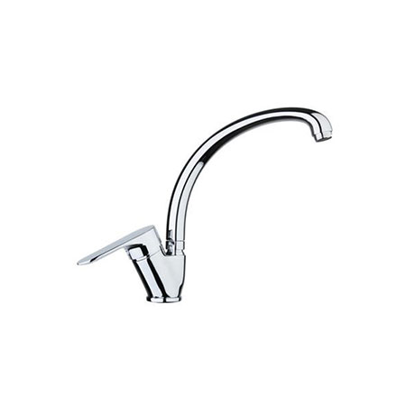 Sink mixer side lever, cast spout